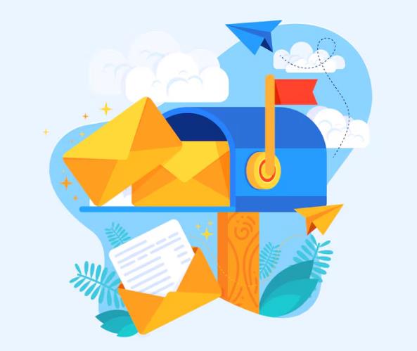 邮箱可以和客户保持联系。