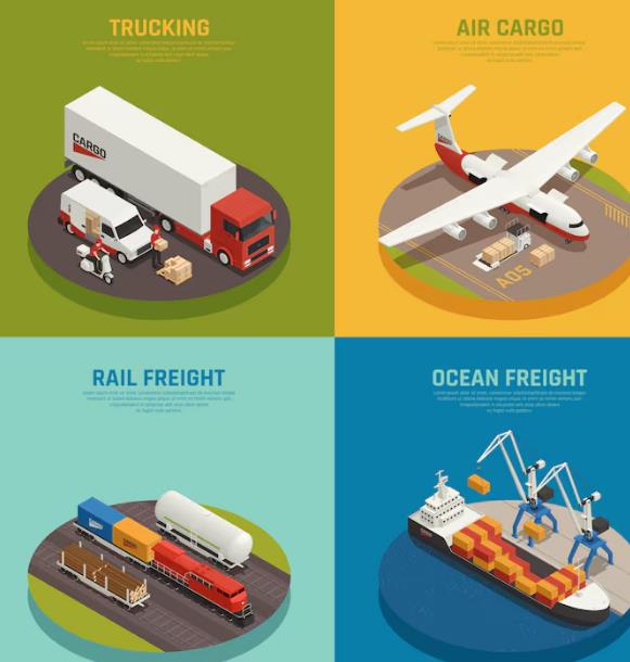 国际贸易当中可以根据订单选择合适的运输方式。