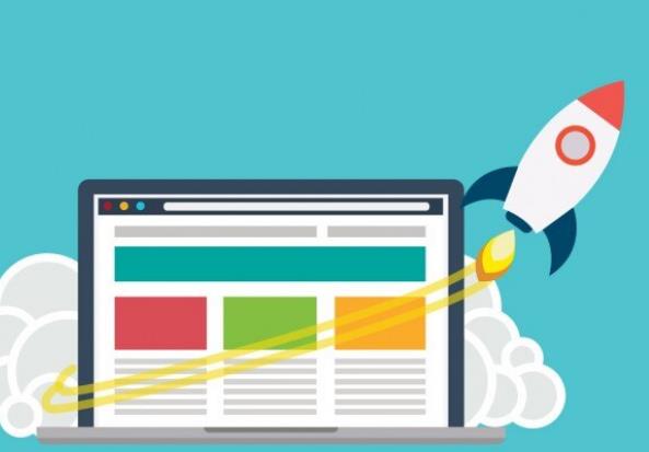 在 “如何提升网站速度” 的 SEO 优化中，网站加载速度的提升如同火箭助推，如图中火箭带动网页的场景，通过服务器升级、资源压缩等优化手段，可让网站加载效率大幅提升，助力解决流量转化瓶颈，进而提升搜索引擎排名。